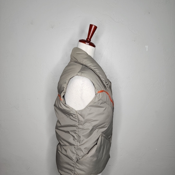 VTG 80s Obermeyer Women's Goose Down Tan Carson Vest Size Small - Picture 8 of 14